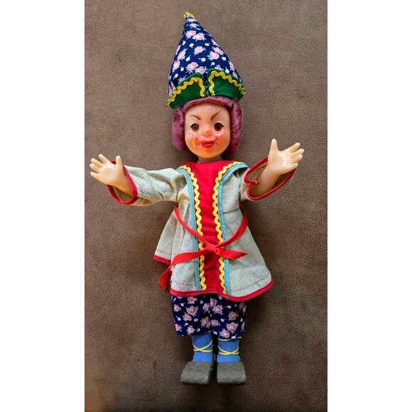 Vintage 21" Authentic Russian USSR Soviet Factory Doll Hypnotic Eyes Traditiona - Picture 2 of 10